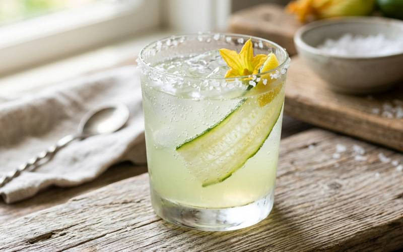 Cocktail bar: Zucchini  sea salt vodka soda