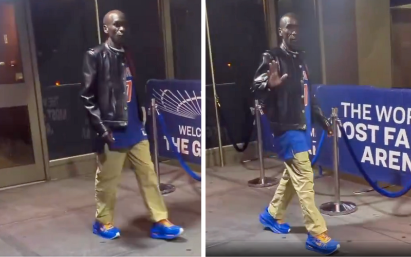 Eliud Kipchoge's jersey, leather jacket outfit in New York sparks fashion debate