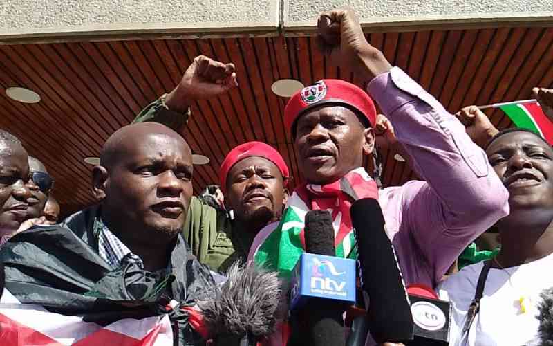 IN PHOTOS: Bob Njagi, Nicholas Oyoo return to Nairobi from 38-day abduction in Uganda