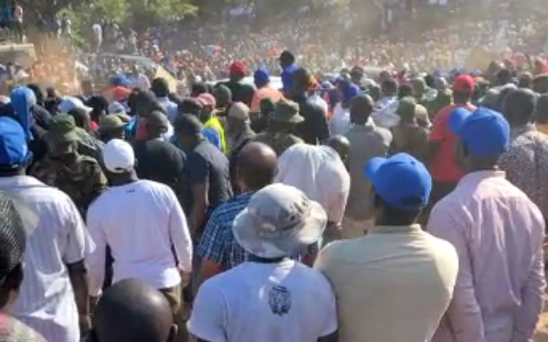 Sonko arrival at Raila rally causes chaos, forced to leave