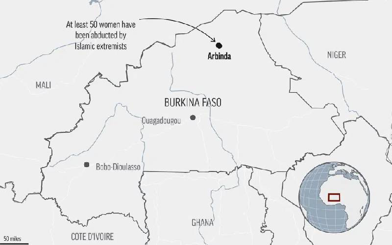 Official: Jihadis abduct at least 50 women in Burkina Faso