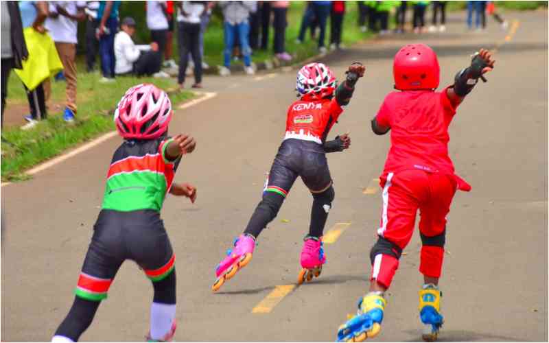 Ruguru and Otieno Shine at PIPSSA skating event