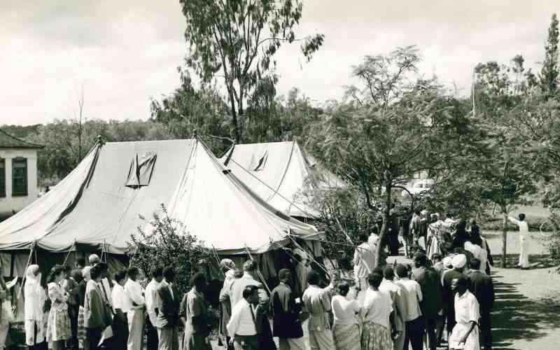 In 1963, Kenya had only two million voters, six parties