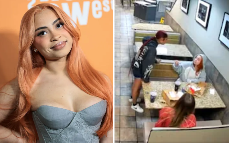 Rapper Ice Spice slapped by fan at fast food joint in violent altercation