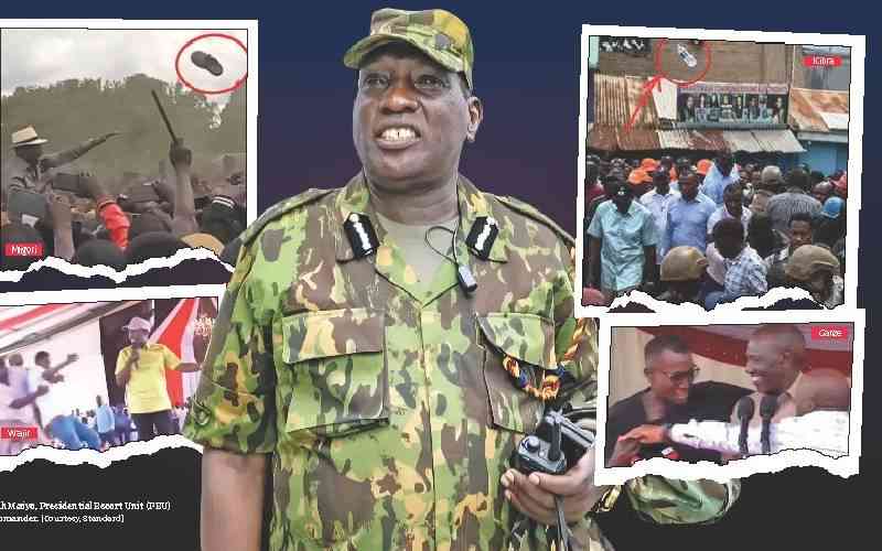Sleeping on the job?: Ruto's security detail caught unaware as man storms onto stage during Coast rally