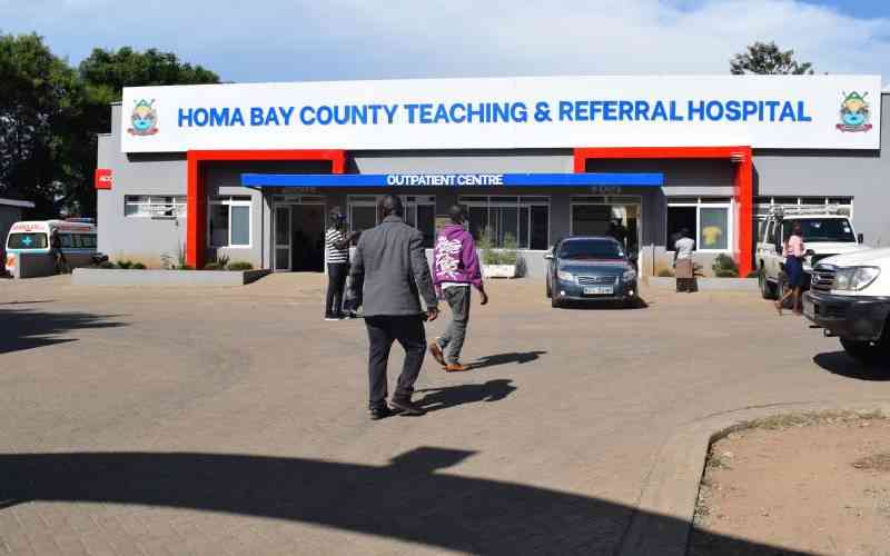 Patient dies by suicide in Homa Bay County Referral Hospital