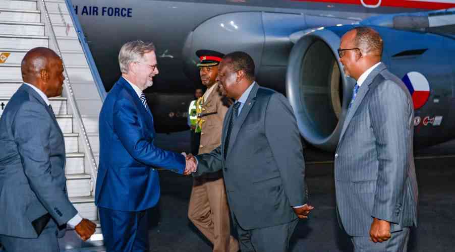 Czech Republic PM in Kenya for a 3-day official visit
