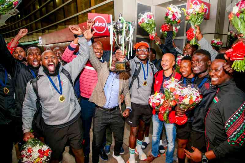 Triumphant Shujaa return home to hero's welcome