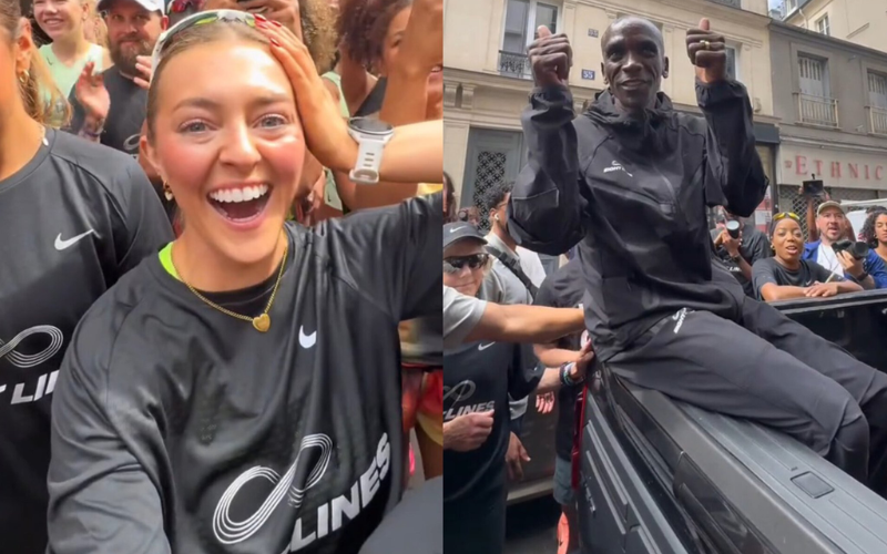 USA fans elated after meeting marathon great Eliud Kipchoge: "GOAT!"