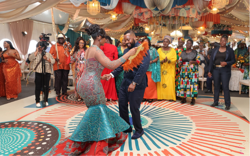 Musalia Mudavadi's son, Ex-senator's daughter tie knot in lavish traditional ceremony