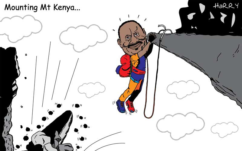 Raila Odinga scales Mt Kenya
