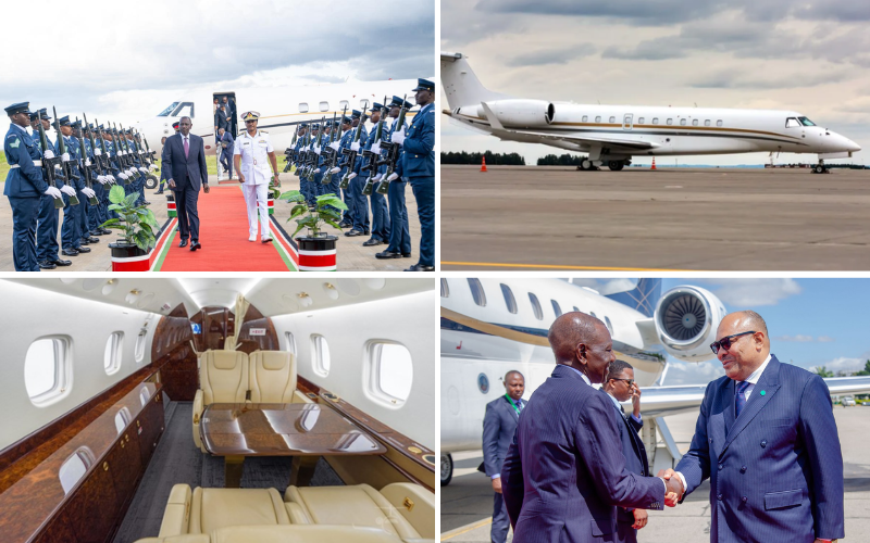PHOTOS: Details of Sh1m-per-hour luxury private jet Ruto used after state visit to Tanzania