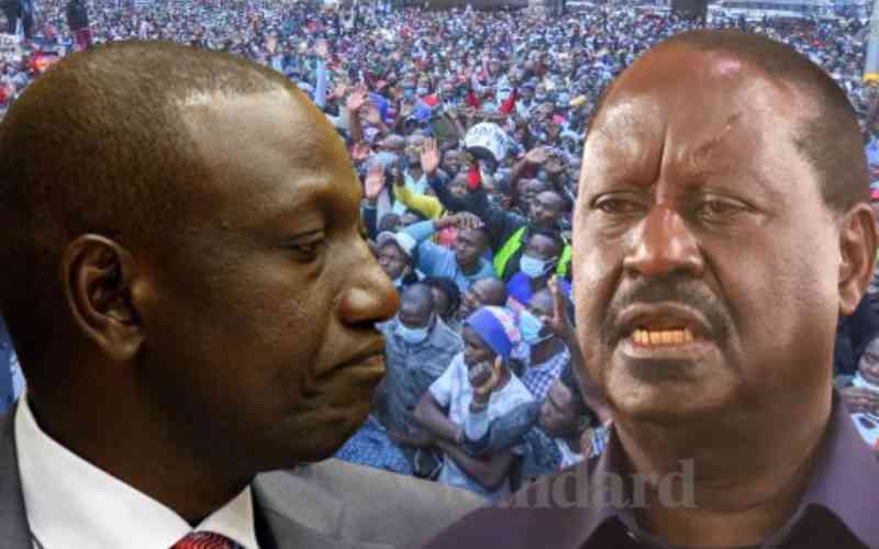 It is prayer rallies versus people forums for president Ruto and Raila