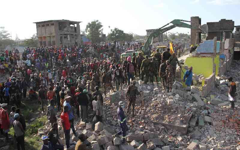 Two injured, scores trapped after wall collapses in Makongeni