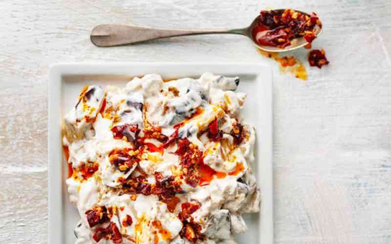 Easy recipe: Eggplant and yoghurt salad