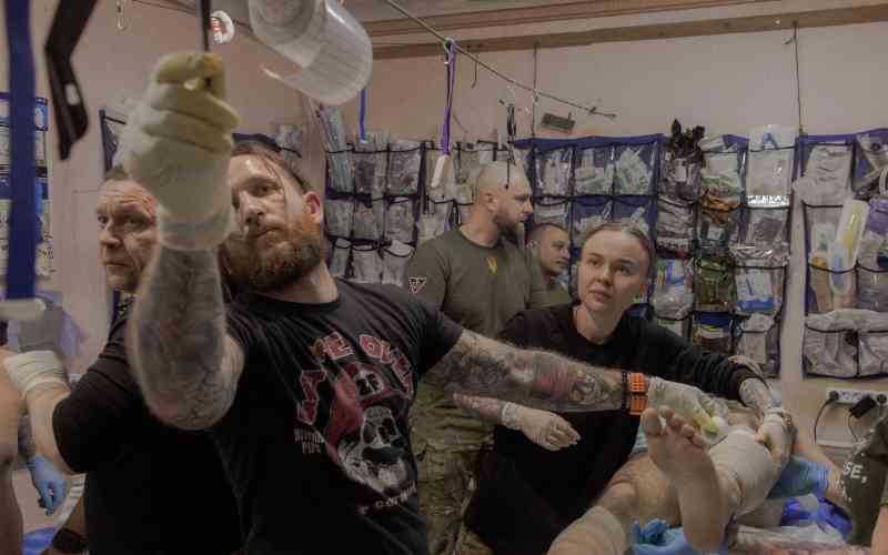 On Ukraine front, married medics face war side by side