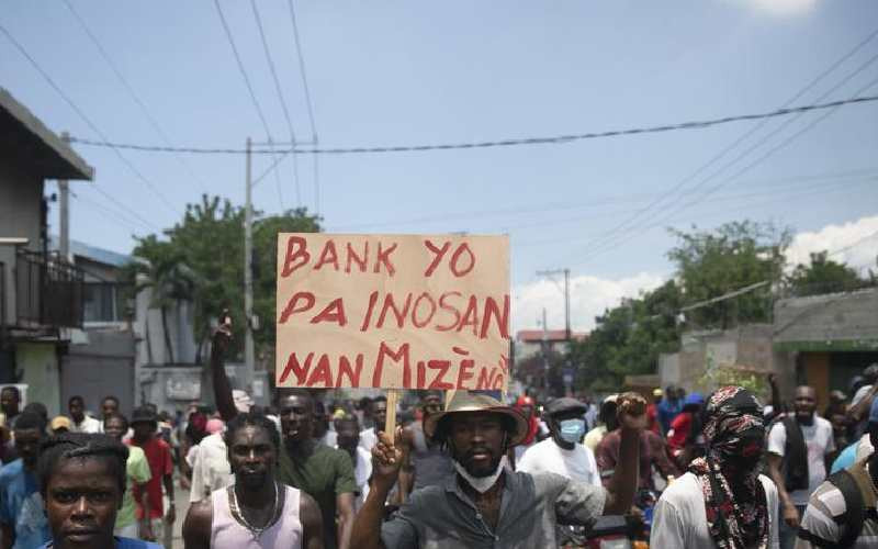 Thousands across Haiti demand ouster of PM in new protest
