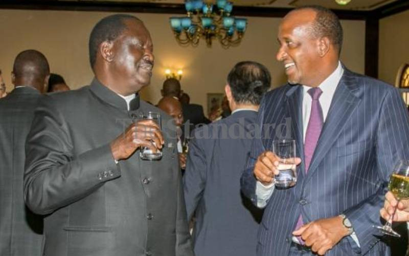 How Raila sneaked out to sign deal with his competitor, Duale narrates