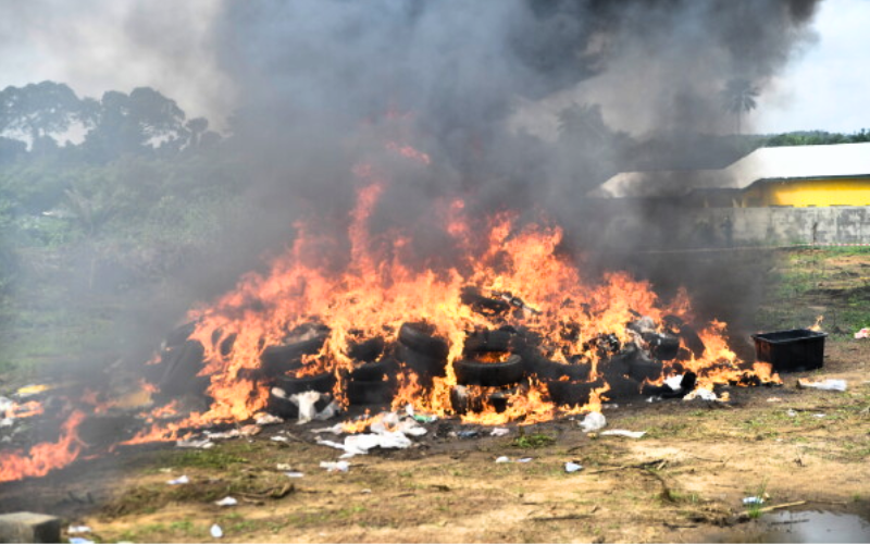 Sh43bn cocaine stash torched as Liberia uncovers police corruption