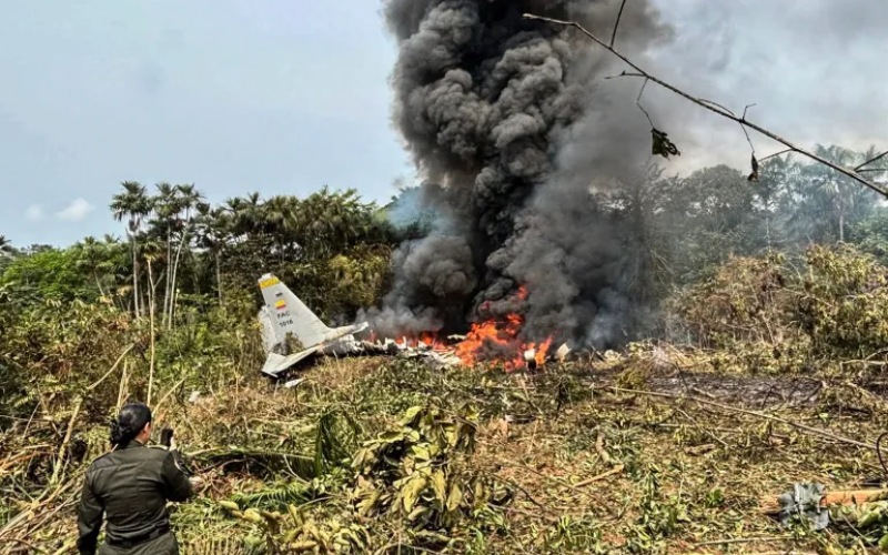 Colombian military plane crash kills at least 66 soldiers near Amazon border