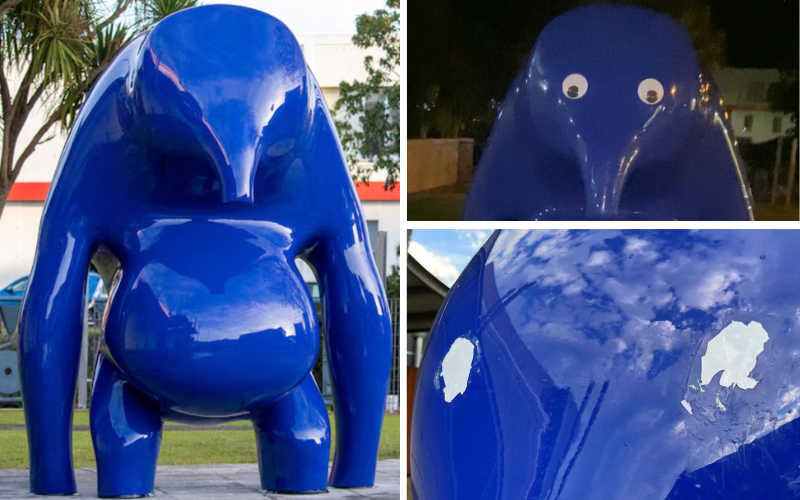 Teen charged for putting googly eyes on Sh17.5 million 'Blue Blob' sculpture