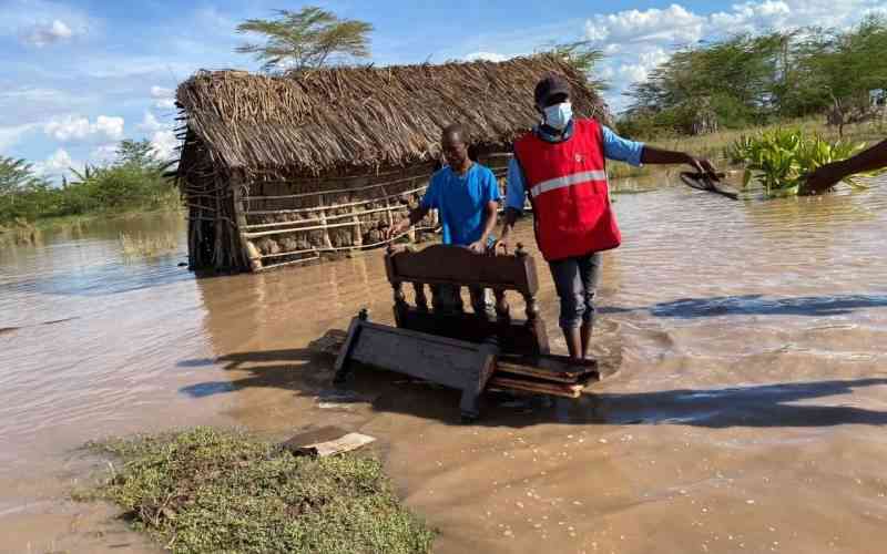 Two people swept away by floods, 3000 displaced in Voi