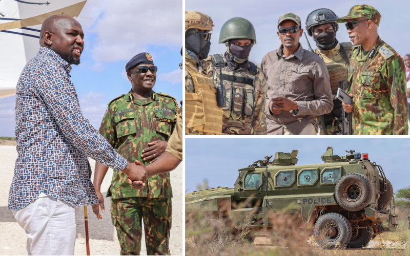 Masked, heavily armed bodyguards flank Murkomen at Jukwaa La Usalama in Mandera