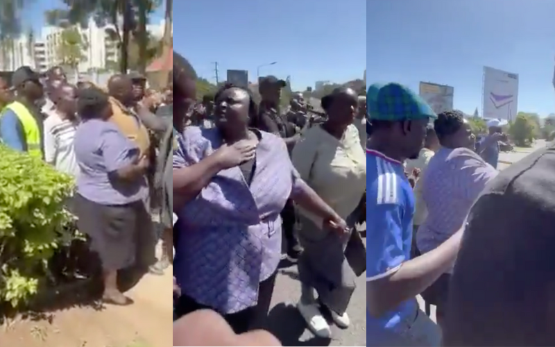 Angry youth chase Homabay woman rep Atieno Bensouda during release of ...