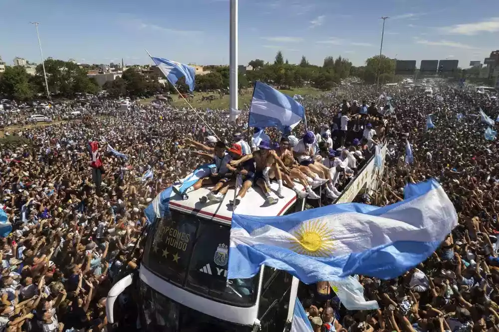 PHOTOS: Millions jam Buenos Aires streets to celebrate World Cup win