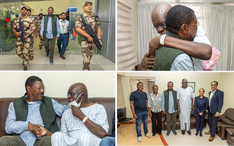 Speaker Moses Wetangula visits ailing Kwanza MP Wanyonyi in India