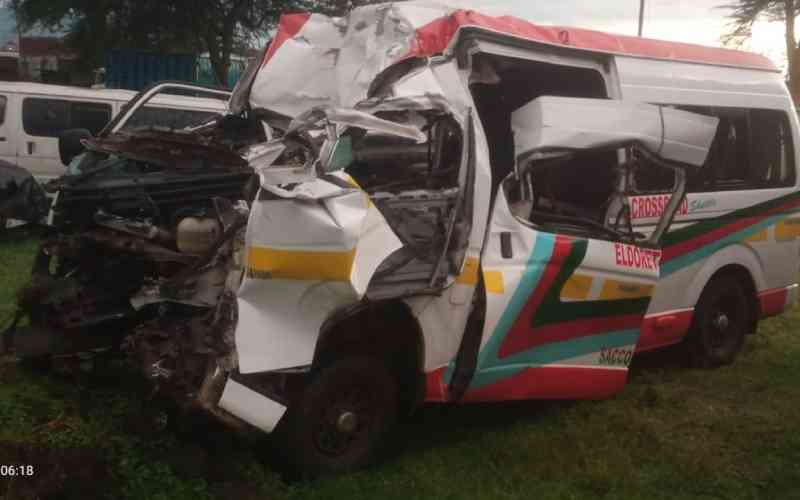 Five killed in Nakuru road accident, eight injured
