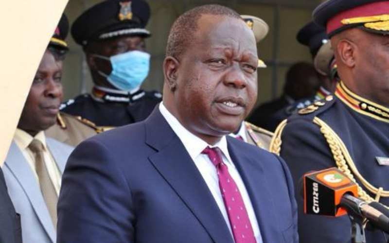 Matiang'i: Intelligence reports show country is peaceful ahead of Aug. 9 polls