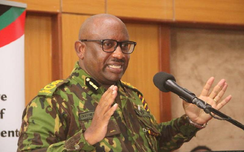 Why Kindiki wants IG Koome exempted from parliamentary summons