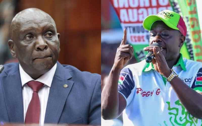 'You have a date with destiny,' Gachagua warns Kanja ahead of Ol Kalou by-election