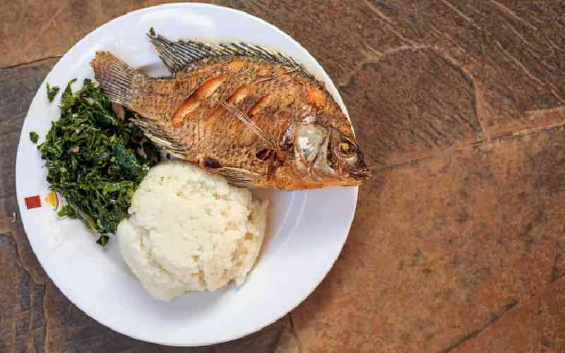 Life in Mwanza starts and ends with eating fish head and banana