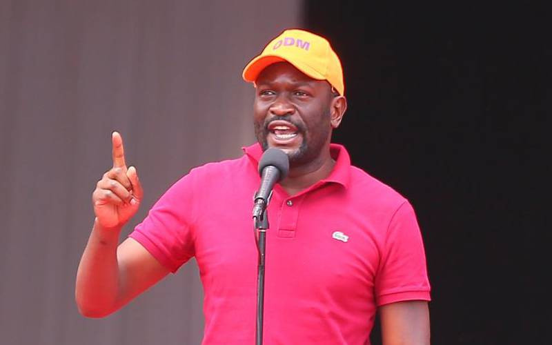 'I won't be the one to break ODM,' says Sifuna