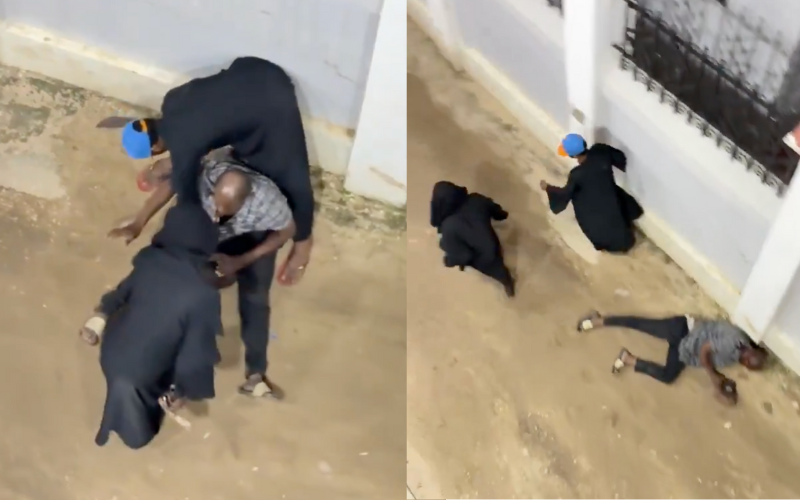 Video of buibui-clad, panga-wielding thugs stealing from old man angers Kenyans