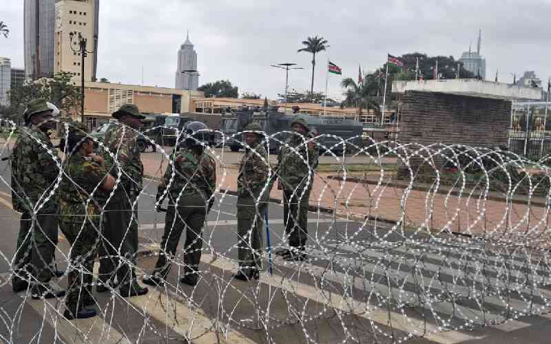 Police block families of protest victims from reaching Parliament