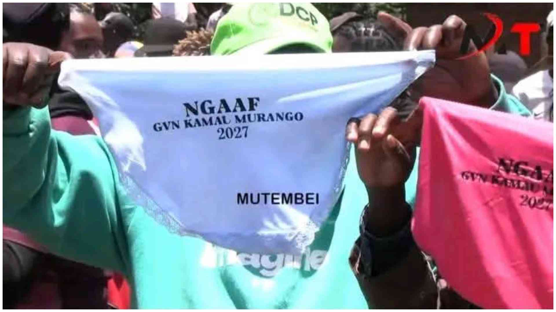 Kirinyaga residents protest over alleged distribution of branded underwear