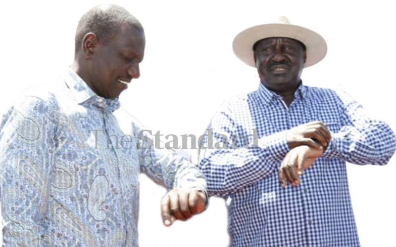 No end in sight to chest thumping as Ruto and Raila teams plan meet