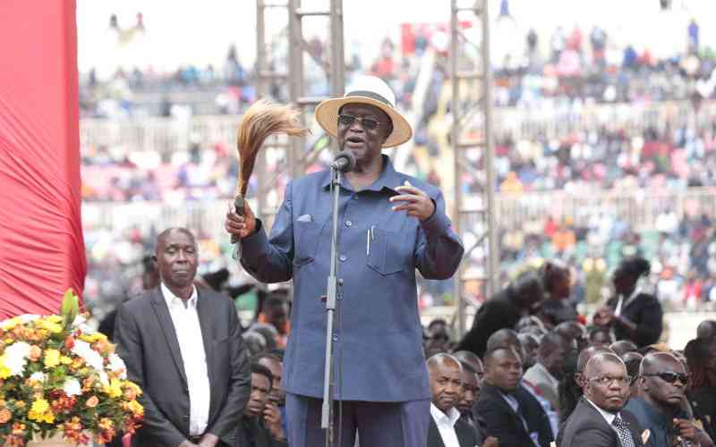 Siaya Senator Oburu Odinga formally takes over ODM leadership