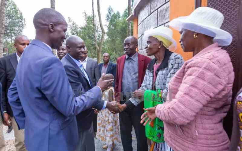 Gachagua visits driver's home for lunch