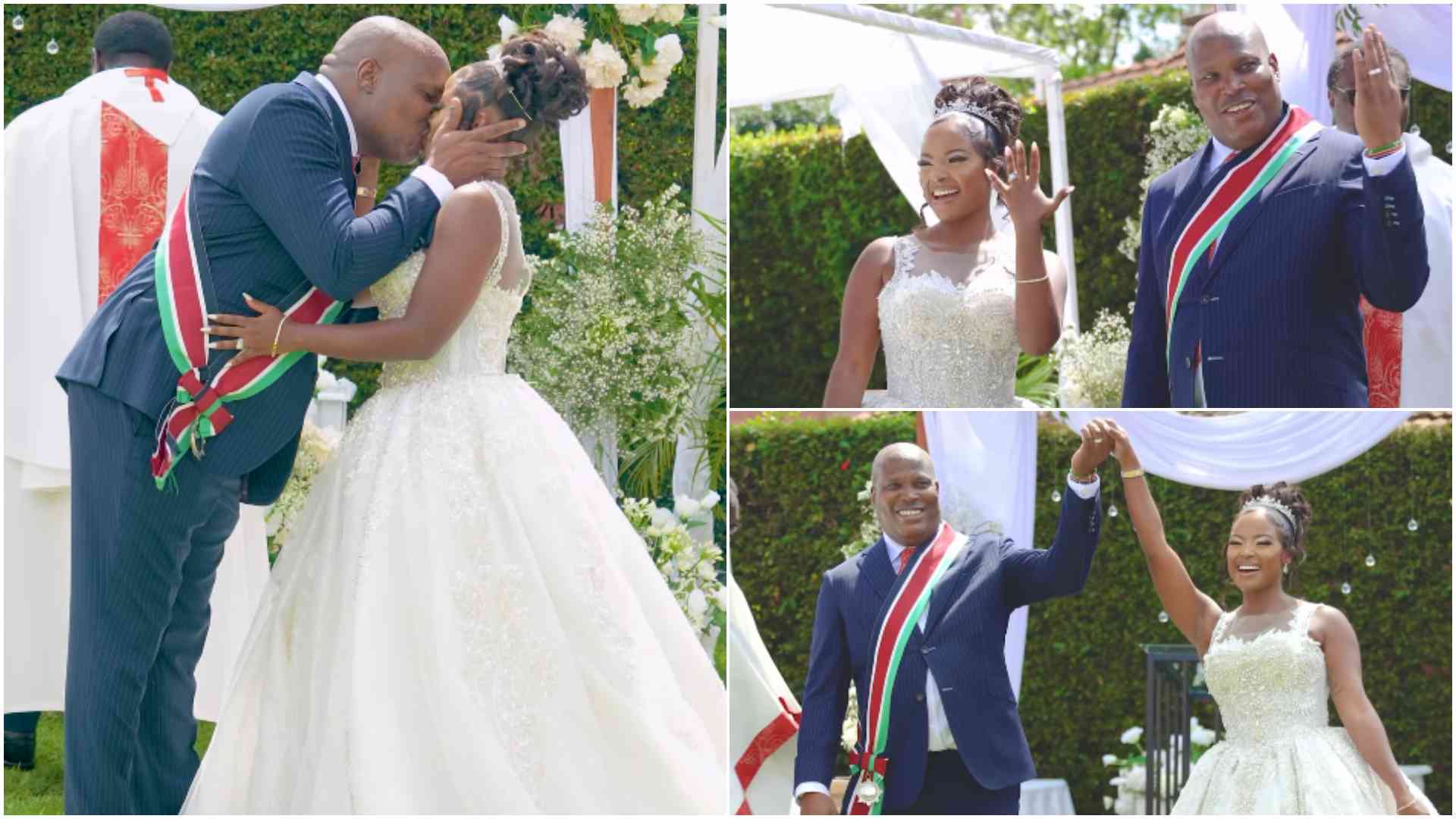 Inside Uhuru Kenyatta's nephew Jomo Gecaga, Lola Hannigan's lavish, private wedding