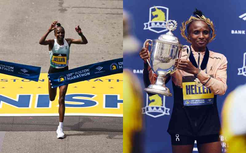 Hellen Obiri leads Kenya's Boston Marathon sweep