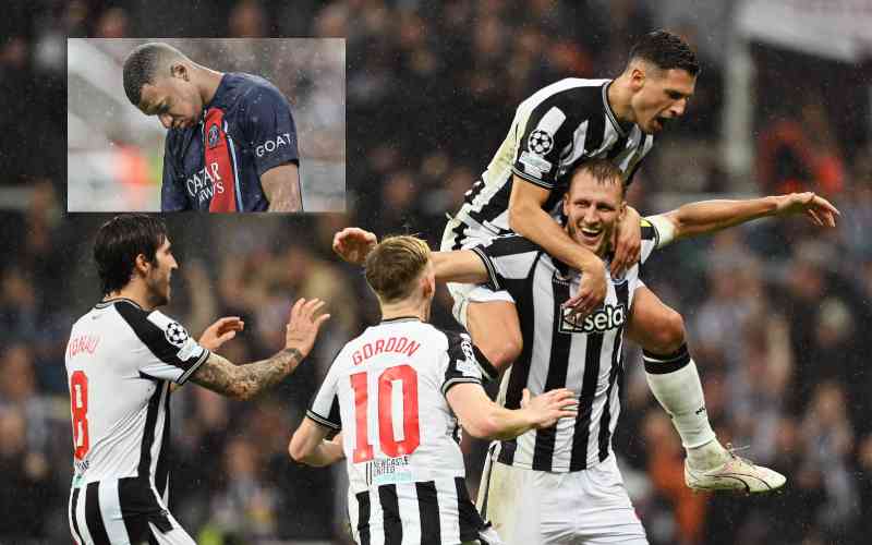 Newcastle beats Mbappe and PSG 4-1 in Champions League