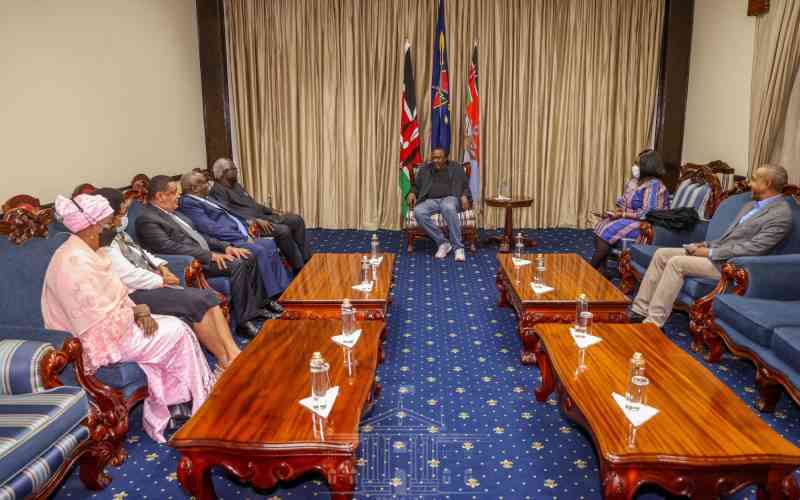 Uhuru Kenyatta meets Election observers