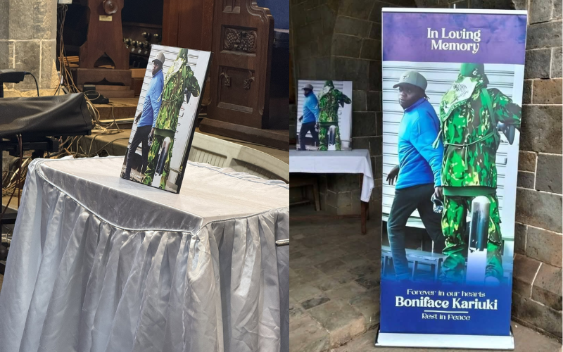 PHOTOS: Boniface Kariuki's memorial service conducted without his body, attended by handful