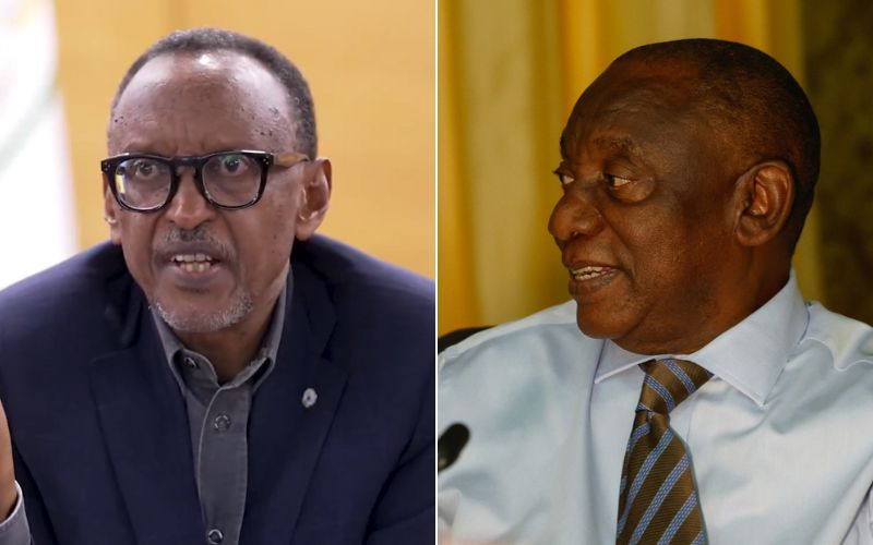 Gloves off! Kagame calls out Ramaphosa's handling of DRC crisis