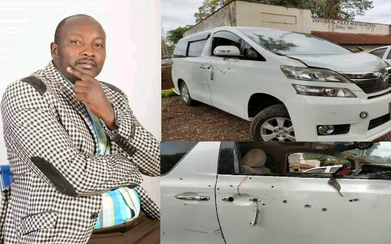 Embu businessman dies after car sprayed with bullets