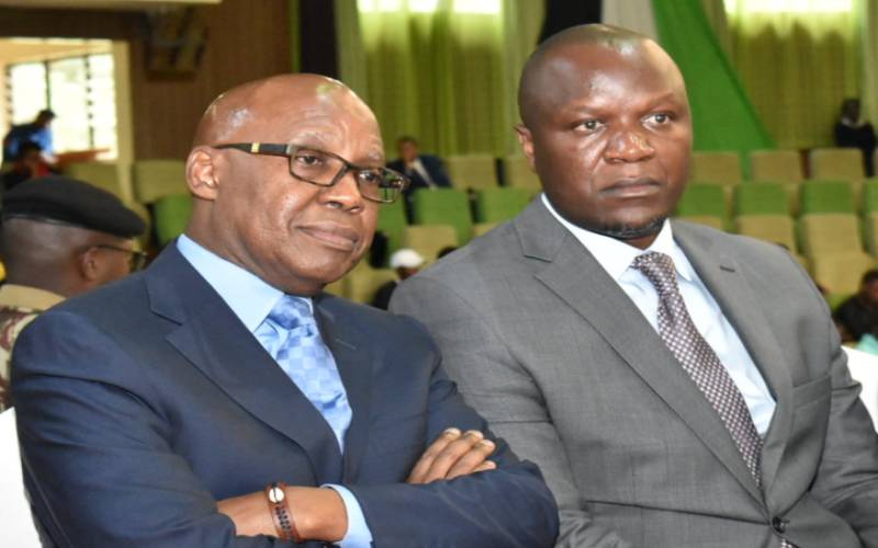 Drama as Wanjigi confronts Chebukati for locking him out of presidential race